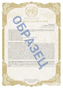 Образец Приложение к СТО 01.064.00220722.2-2020 Старая Русса Сертификат СТО 01.064.00220722.2-2020 